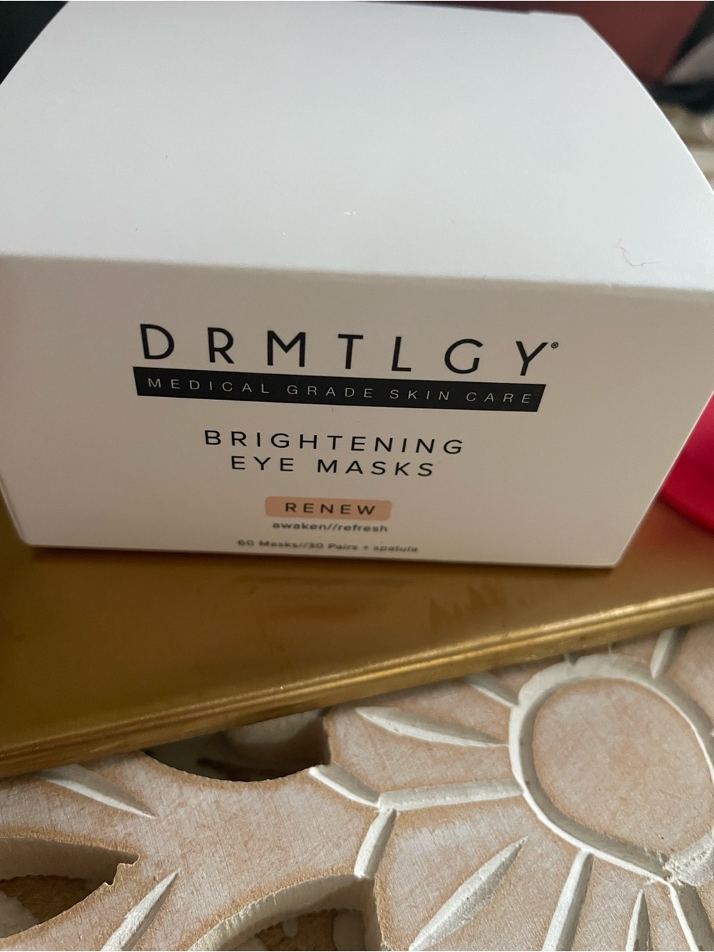 DRMTLGY-Brightening Eye Masks NIB